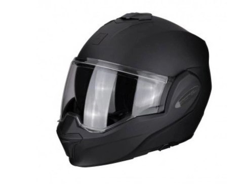 SCORPION KASK SZCZĘKOWY (SZCZĘKA DO TYŁU) EXO-TECH SOLID MATT BLACK CZARNY MAT ROZMIAR S SCORPION