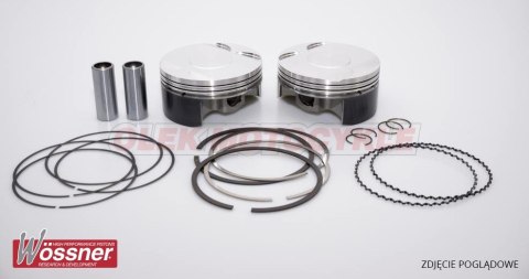 WOSSNER KOMPLET TŁOKÓW DUCATI (4T) 999RS '03-'06, 1098RS '07-'08 (103,93MM) (BORE 104 MM) SWORZEŃ 20MM (NA ZAMÓWIENIE DO 7 DNI) WOSSNER