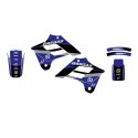 BLACKBIRD KOMPLET NAKLEJEK (OKLEIN) GAS GAS EC 125/250/300 '02-'06; FSR 450 '02-'06 DREAM 5 KOLOR NIEBIESKI BLACKBIRD