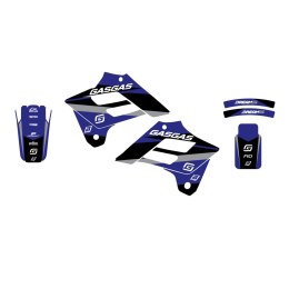 BLACKBIRD KOMPLET NAKLEJEK (OKLEIN) GAS GAS EC 125/250/300 '02-'06; FSR 450 '02-'06 DREAM 5 KOLOR NIEBIESKI BLACKBIRD