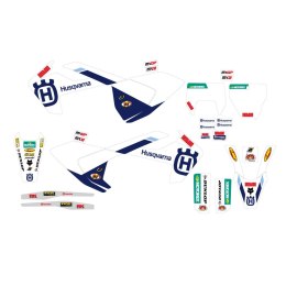 BLACKBIRD KOMPLET NAKLEJEK (OKLEIN) HUSQVARNA FC/TC '16-'18, TE/FE '17-'19 REPLICA FACTORY HUSQVARNA BLACKBIRD