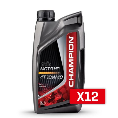 CHAMPION OLEJ SILNIKOWY MOTO HP 4T 10W40 1L MA2 PÓŁSYNTYCZNY (AKC) CHAMPION