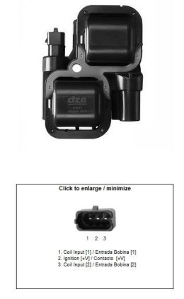 DZE CEWKA ZAPŁONOWA CAN AM 500/570/650/800/990/1000 COMMANDER / OUTLANDER / RENEGADE / SPYDER / TRAXTER; POLARIS 570/700/800/850 DZE ELEKTRYKA