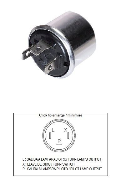 DZE PRZERYWACZ KIERUNKOWSKAZÓW UNIWERSALNY (12V 2+2 21W) DZE ELEKTRYKA