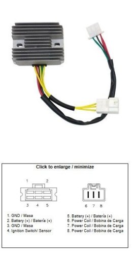 DZE REGULATOR NAPIĘCIA HONDA FSC 400 SILVERWING '04-'08; FSC 600 SILVERWING '05-'13 (35A) (31600-MCT-771) DZE ELEKTRYKA