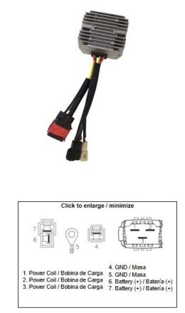 DZE REGULATOR NAPIĘCIA ROYAL ENFIELD 400 HIMALAYAN; 500 CLASSIC; GT 535 CONTINENTAL MOFSET (35A) DZE ELEKTRYKA
