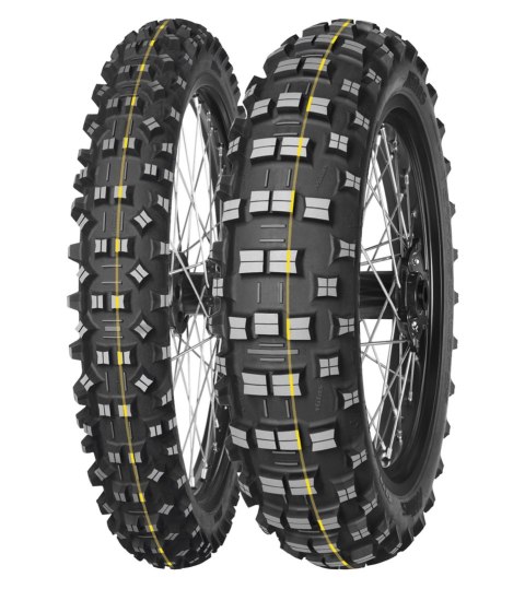 MITAS OPONA 140/80-18 TERRA FORCE-EF SUPER 70R TT TYŁ (ŻÓŁTY PASEK) DOT 10/2025 (460070) (zamiennik:70000200,70000204) MITAS