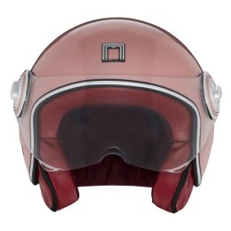NOX PREMIUM KASK OTWARTY JET IDOL SOLID KOLOR RÓŻOWY/ZŁOTY ROZMIAR M NOX