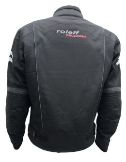 ROLEFF WIELKA PROMOCJA KURTKA TEKSTYLNA KRÓTKA Z WYPINANĄ MEMBRANĄ WIND-TEX MODEL MESH (2W1-WYPINANA MEMBRANA) KOLOR CZARNY ROZM ROLEFF