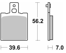 SBS KLOCKI HAMULCOWE NOWOŚĆ KH047 / KH47 OFF-ROAD SINTER KOLOR ZŁOTY SBS