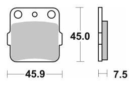 SBS KLOCKI HAMULCOWE NOWOŚĆ KH084 OFF-ROAD CARBON SBS