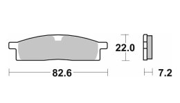 SBS KLOCKI HAMULCOWE NOWOŚĆ KH119 OFF-ROAD RACING SINTER KOLOR ZŁOTY SBS