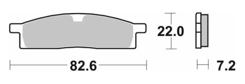SBS KLOCKI HAMULCOWE NOWOŚĆ KH119 OFF-ROAD SINTER KOLOR ZŁOTY SBS