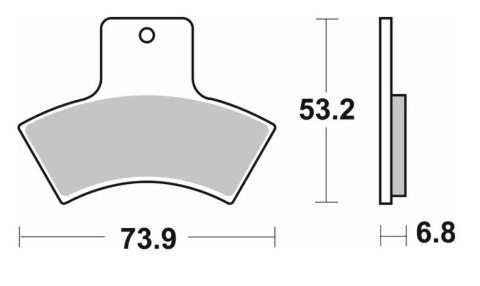 SBS KLOCKI HAMULCOWE NOWOŚĆ KH270 OFF-ROAD SINTER KOLOR ZŁOTY PASUJE DO: POLARIS, QUADZILLA SBS