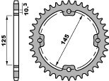 PBR ZĘBATKA TYLNA 4588 39 C45 YAMAHA YFZ 450R '09-16, YFM 250/350/450/700 RAPTOR (JTR1857.39) (ŁAŃC. 520)