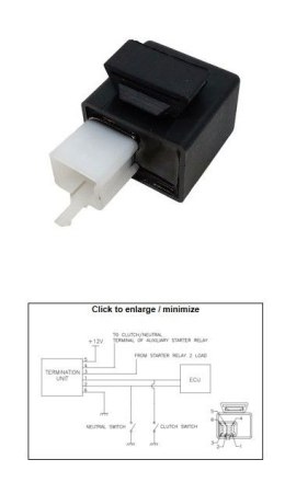 DZE PRZEKAŹNIK ROZRUSZNIKA KTM 125 DUKE '17-'20; 200 DUKE '21; 390 DUKE '17-'21; RC 125 '17-'20; RC 390 '16-'21; HUSQVARNA 401 S DZE ELEKTRYKA