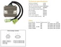 DZE REGULATOR NAPIĘCIA POLARIS PREDATOR 500 '03-'07; OUTLAW 400/500/525 '06-'11 (35A) (OEM-4010654, 4012536) (ESR541) DZE ELEKTRYKA