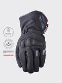 FIVE GLOVES RĘKAWICE TEKSTYLNE WFX4 WP (WATERPROOF - WODOODPORNE) KOLOR CZARNY ROZMIAR 9 (M) FIVE