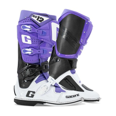 GAERNE BUTY CROSS/ENDURO MODEL SG-12 LIMITED EDITION (EDYCJA LIMITOWANA) BLACK/PURPLE/WHITE KOLOR CZARNY/FIOLETOWYBIAŁY ROZMIAR  GAERNE