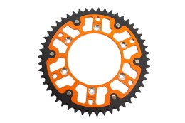 GROSSKOPF ZĘBATKA TYLNA DUAL RING / STEALTH (STALOWO-ALUMINIOWA) 899 47 (89947) KTM/HUSQVARNA/HUSABERG/GASGAS KOLOR POMARAŃCZOWY GROSSKOPF