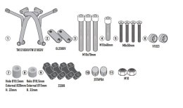 KAPPA 2025/07 GMOLE OSŁONY SILNIKA HONDA CL 500 '23-'25 KOLOR CZARNY KAPPA