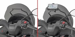 KAPPA 2025/07 POPRZECZKA DO ZAMONTOWANIA TOREB I MOCOWAŃ GPS / SMARTPHONE PIAGGIO MP3 310 '25-, KAPPA