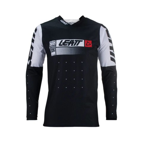 LEATT KOSZULKA MOTO 4.5 LITE JERSEY BLACK KOLOR CZARNY/BIAŁY ROZMIAR M LEATT