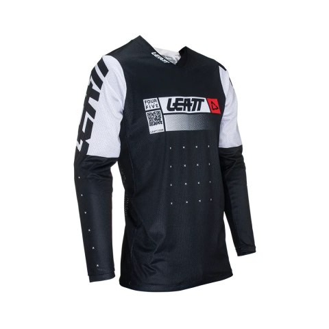 LEATT KOSZULKA MOTO 4.5 LITE JERSEY BLACK KOLOR CZARNY/BIAŁY ROZMIAR M LEATT