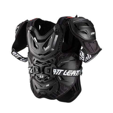 LEATT OSŁONA KLATKI PIERSIOWEJ (BUZER) CHEST PROTECTOR 5.5 PRO BLACK KOLOR CZARNY ROZMIAR UNIWERSALNY LEATT