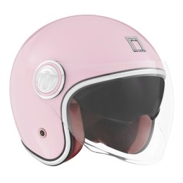 NOX PREMIUM KASK OTWARTY JET HERITAGE SOLID KOLOR RÓŻOWY PASTELOWY ROZMIAR M NOX