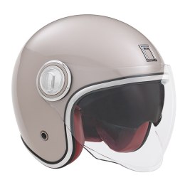 NOX PREMIUM KASK OTWARTY JET HERITAGE SOLID KOLOR SZAMPAŃSKI ROZMIAR S NOX