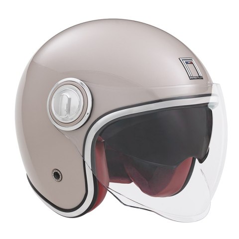 NOX PREMIUM KASK OTWARTY JET HERITAGE SOLID KOLOR SZAMPAŃSKI ROZMIAR S NOX