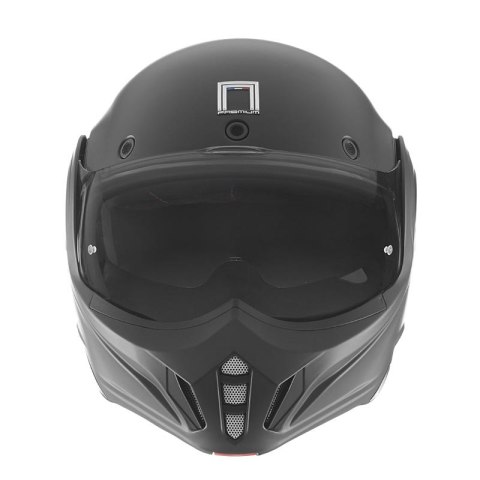 NOX PREMIUM KASK SZCZĘKOWY (SZCZĘKA DO TYŁU) Z BLENDĄ STRATOS KOLOR CZARNY MAT ROZMIAR XS NOX