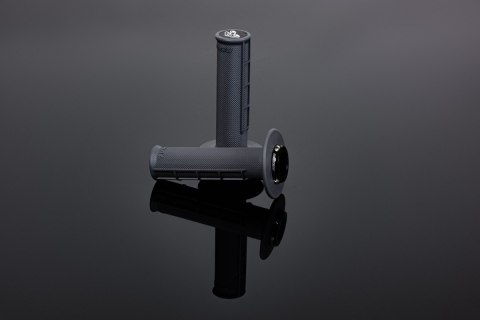 RENTHAL MANETKI MX ORIGINAL LOCK-ON MEDIUM (HALF WAFFLE) KOLOR SZARY RENTHAL