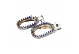 SCAR RACING PODNÓŻKI PEGI TYTANOWE ANTI-MUD (PRZECIWBŁOTNEKTM 85 SX '25, 125 - 300 SX '23-'25, 250 - 450 SXF '23-'25, HUSQVARNA  SCAR