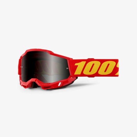 100 PROCENT GOGLE ACCURI 2 SAND RED - SMOKE LENS - KOLOR CZERWONY/ŻÓŁTY SZYBA PRZYCIEMNIANA 100 PROCENT