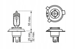 BOSCH ŻARÓWKA HS1 35/35W 12V PX43T BOSCH