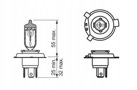 BOSCH ŻARÓWKA HS1 35/35W 12V PX43T BOSCH