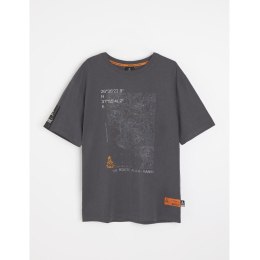 DIVERSE EXTREME TEAM - DAKAR RALLY KOSZULKA (T-SHIRT) DKR OV 0824 KOLOR GRAFIT ROZMIAR L DAKAR RALLY