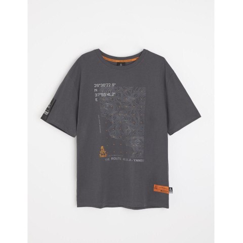 DIVERSE EXTREME TEAM - DAKAR RALLY KOSZULKA (T-SHIRT) DKR OV 0824 KOLOR GRAFIT ROZMIAR L DAKAR RALLY