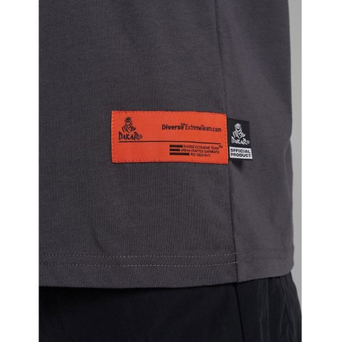 DIVERSE EXTREME TEAM - DAKAR RALLY KOSZULKA (T-SHIRT) DKR OV 0824 KOLOR GRAFIT ROZMIAR L DAKAR RALLY