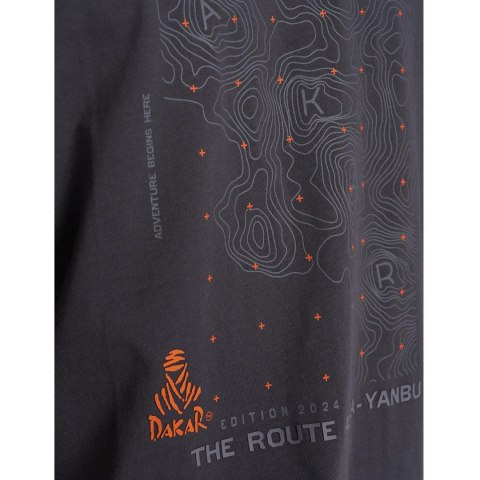 DIVERSE EXTREME TEAM - DAKAR RALLY KOSZULKA (T-SHIRT) DKR OV 0824 KOLOR GRAFIT ROZMIAR L DAKAR RALLY