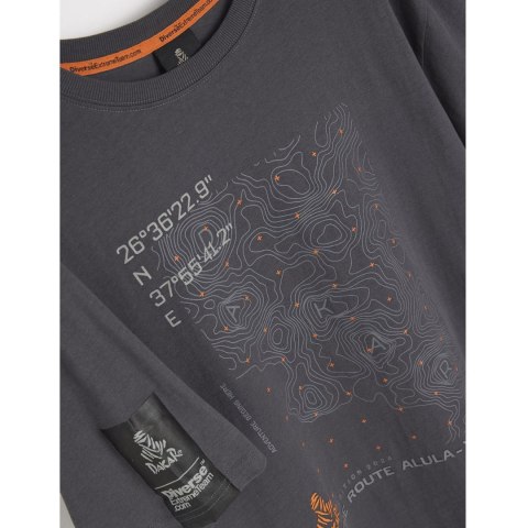 DIVERSE EXTREME TEAM - DAKAR RALLY KOSZULKA (T-SHIRT) DKR OV 0824 KOLOR GRAFIT ROZMIAR XXL DAKAR RALLY