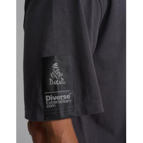 DIVERSE EXTREME TEAM - DAKAR RALLY KOSZULKA (T-SHIRT) DKR OV 0824 KOLOR GRAFIT ROZMIAR XXL DAKAR RALLY