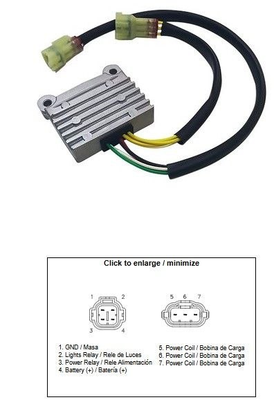 DZE REGULATOR NAPIĘCIA KTM 125/150/250/300/350/450/400 EXC/EXC-F/XC/XC-W/XCF-W '17-'23; HUSQVARNA 150/250/300/350/450/501 FE/TE/ DZE ELEKTRYKA