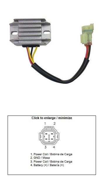 DZE REGULATOR NAPIĘCIA SUZUKI RMZ 250 '10-'17; RMZ 450 '08-'17 (32800-28H00) (12A) DZE ELEKTRYKA