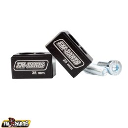 FM-PARTS PODWYŻSZENIE KIEROWNICY 25MM KTM; HUSQVARNA, GAS GAS KOLOR CZARNY FM-PARTS