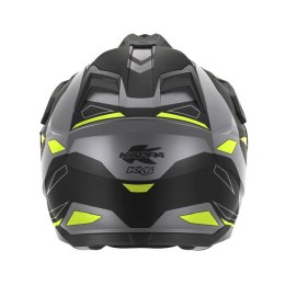 KAPPA 2025/05 KASK KV33 GRAPHIC WIZZARD ENDURO DUAL OFF ROAD Z SZYBĄ I BLENDĄ KOLOR CZARNY SZARY ŻÓŁTY FLUO MATT ROZMIAR 54 / XS KAPPA