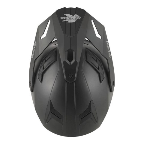 KAPPA 2025/05 KASK KV33 SOLID ENDURO DUAL OFF ROAD Z SZYBĄ I BLENDĄ KOLOR CZARNY MATT ROZMIAR 56 / S (HOMOLOGACJA ECE 22R06) KAPPA