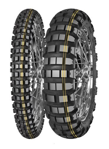 MITAS OPONA 140/80B18 ENDURO TRAIL XT+ DAKAR (PODWÓJNY ŻÓŁTY PASEK) 70T M+S TYŁ DOT 21/2025 (460130) (zamiennik:70000494) MITAS